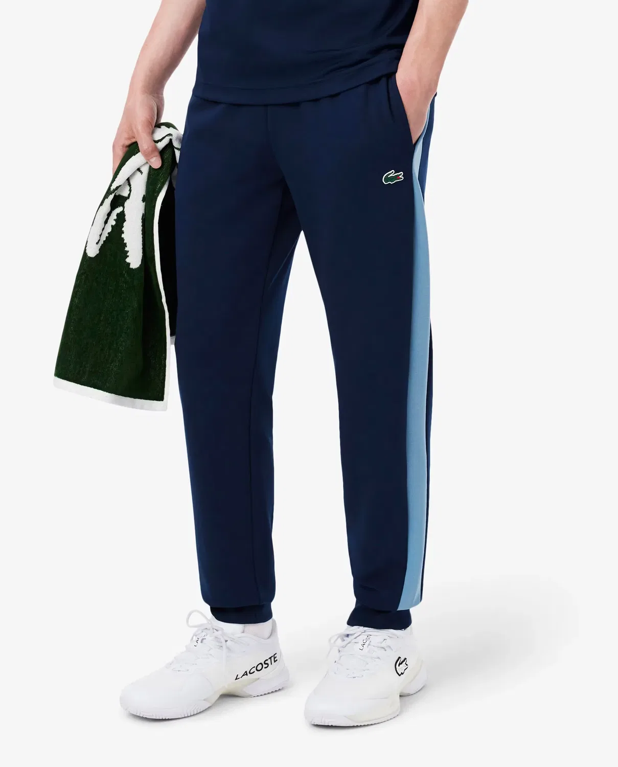 Спортивные штаны Lacoste мужские, двойная ткань, Azul Oscuro — фото 3