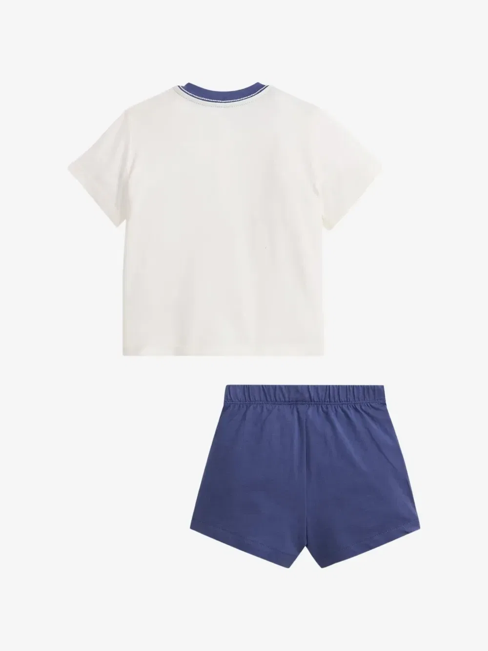 Футболка и шорты из хлопкового джерси с медведем Поло POLO RALPH LAUREN KIDS, белый — фото 2