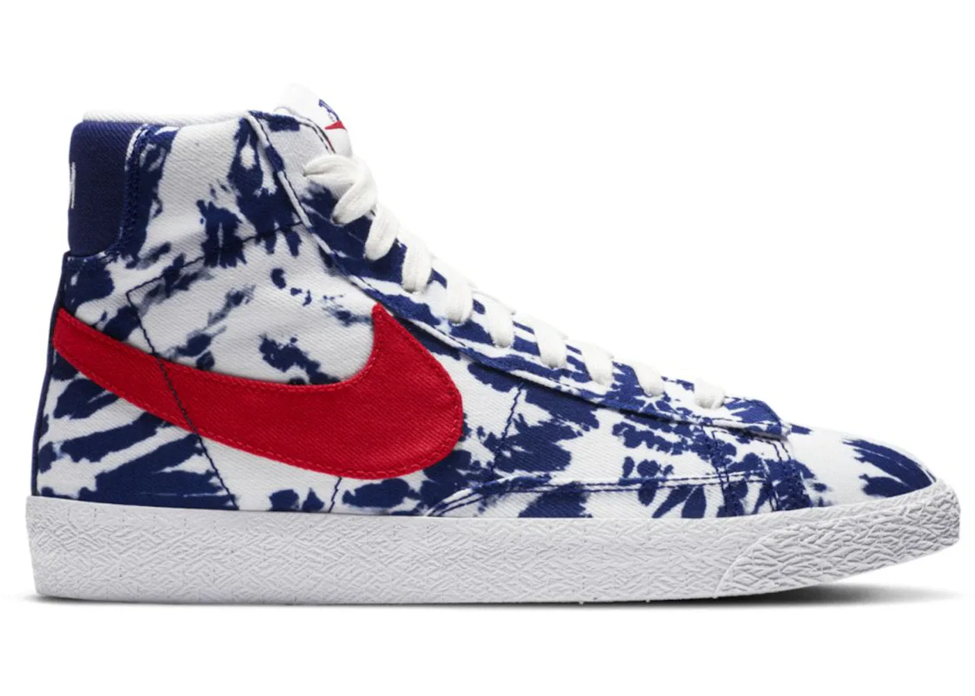 Детские кроссовки lifestyle с принтом Nike Blazer Mid SE Nike, University Red/Blue Void/White