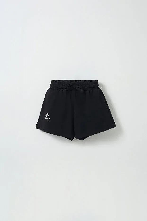 Детские шорты для девочек хлопковые Marvy, Black