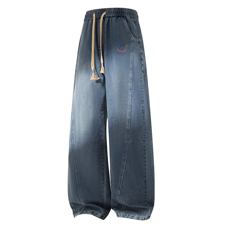 Детские джинсы с саблевидным кроем MINISO, Bian Dao Denim Vintage Blue