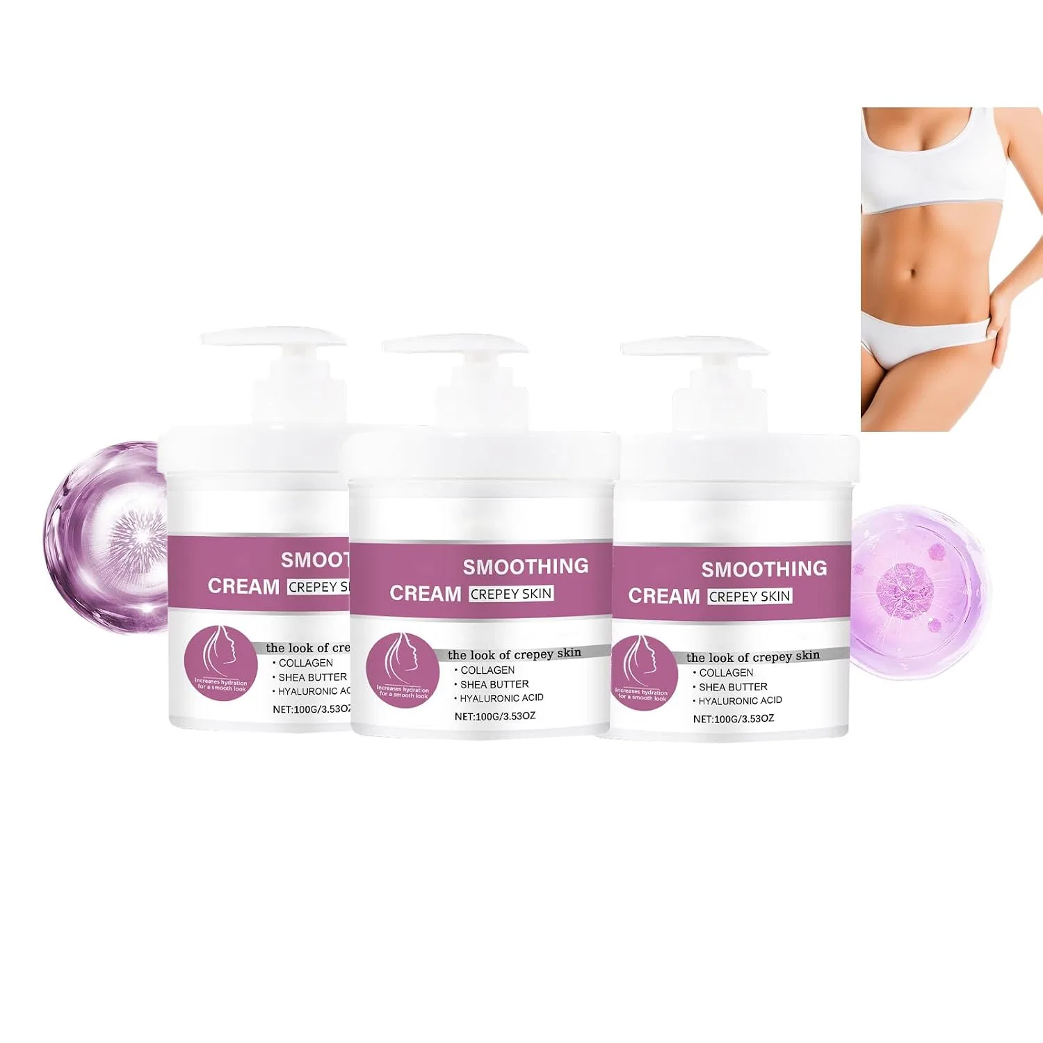 Крем для тела Firming Cream with Collagen LinBomZony, 3 шт, 100 г