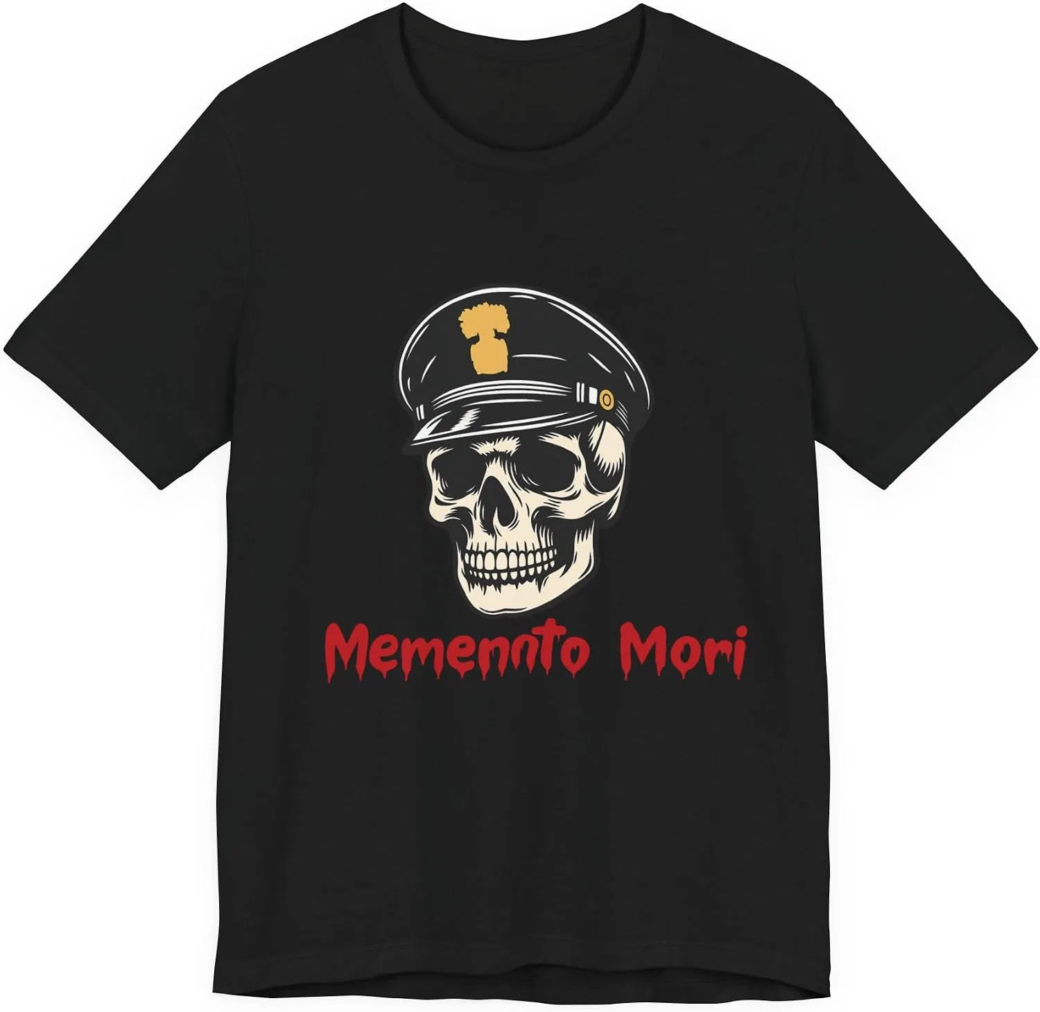 Унисекс футболка с принтом Memento Mori Bella+Canvas, Black — фото 3