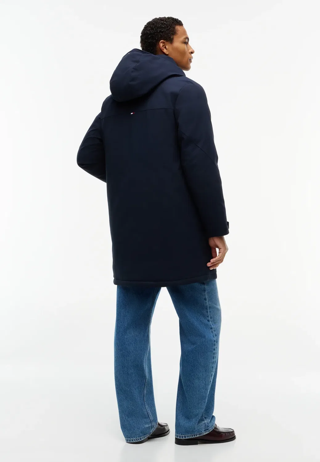 Технологичная стеганая парка с капюшоном Tommy Hilfiger, Navy Blue — фото 3