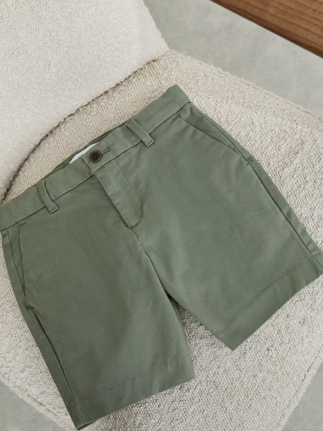 Шорты чинос хлопок с эластаном Wicket Reiss, Sage — фото 2