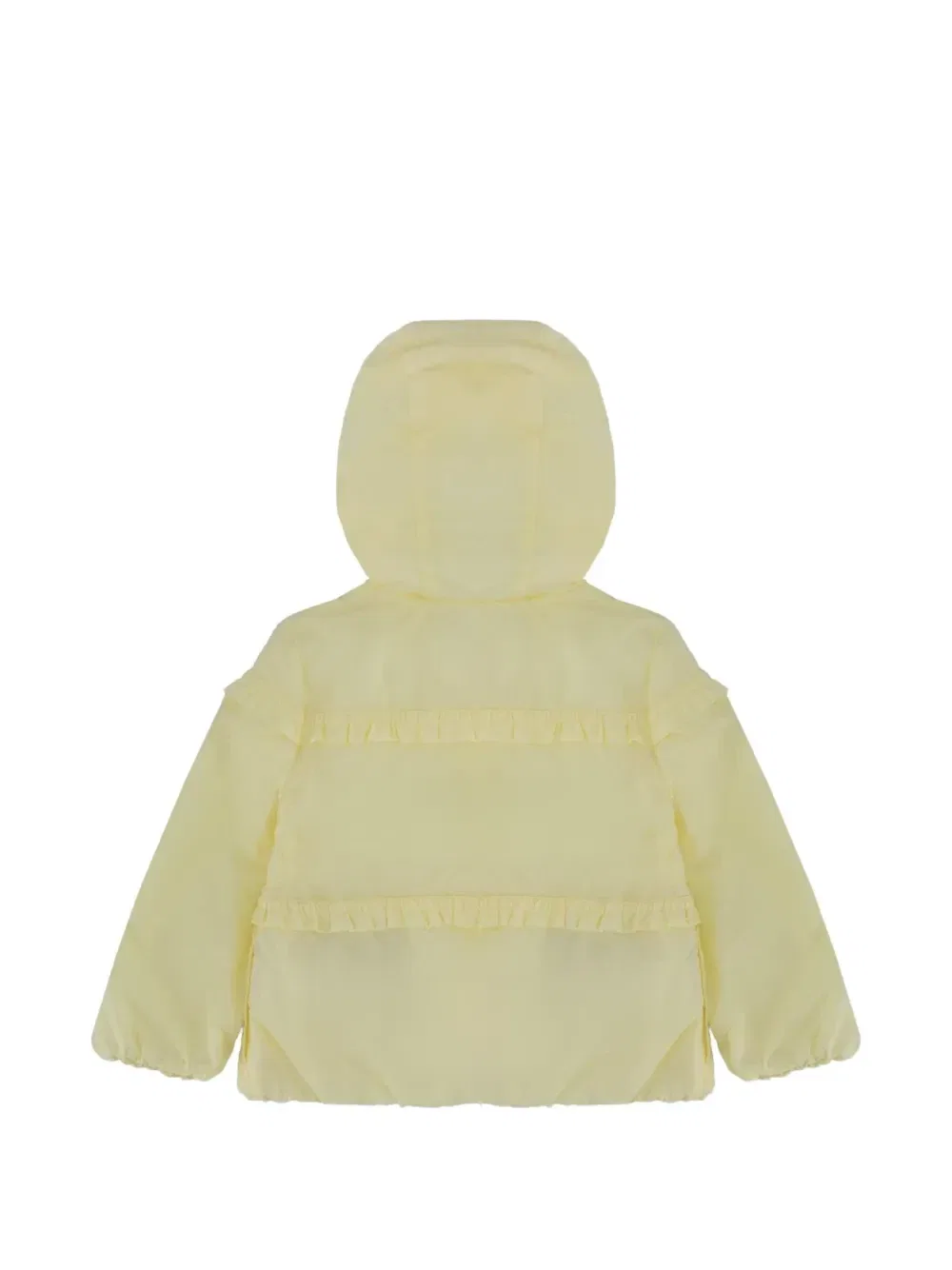 Куртка с капюшоном с оборками Moncler Enfant, желтый — фото 2