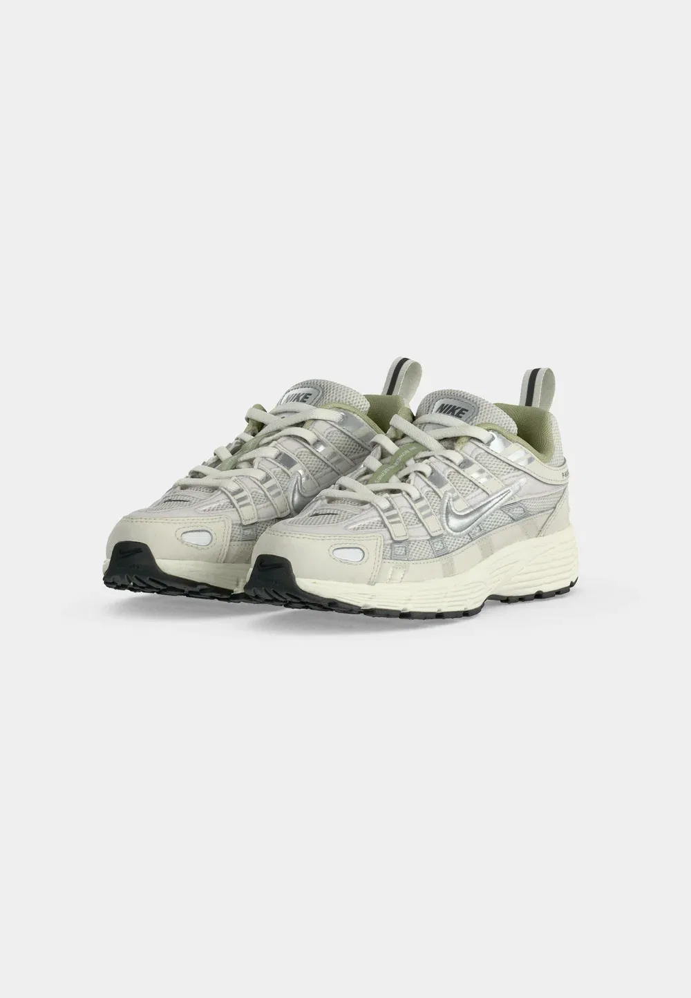 Кроссовки унисекс P 6000 со шнуровкой Nike Sportswear, Platinum-Coloured Tint/Metallic Silver/Sail/Anthracite/Celadon — фото 3
