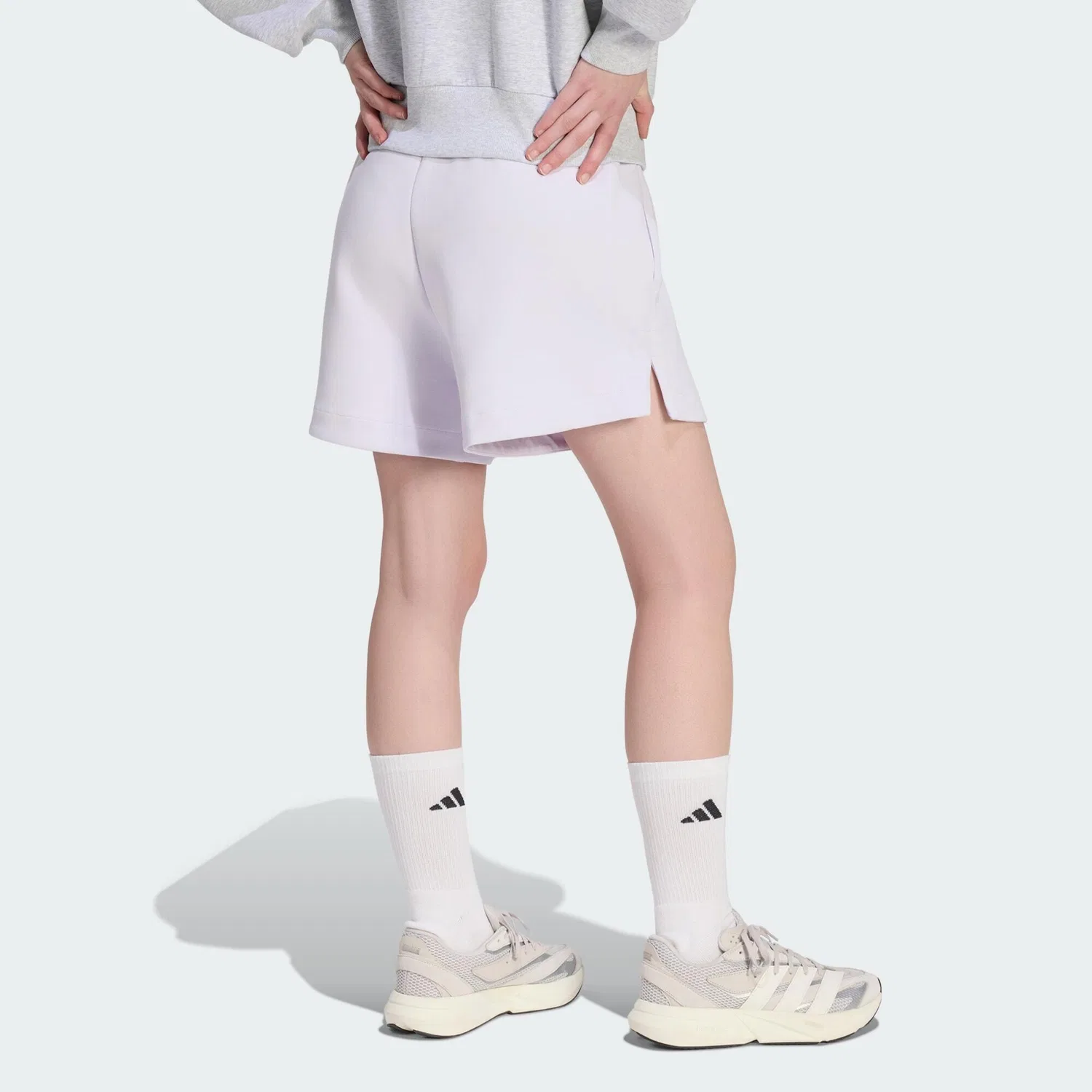 Женские шорты с высокой талией Soft Lux Shorts Adidas, Violett — фото 3