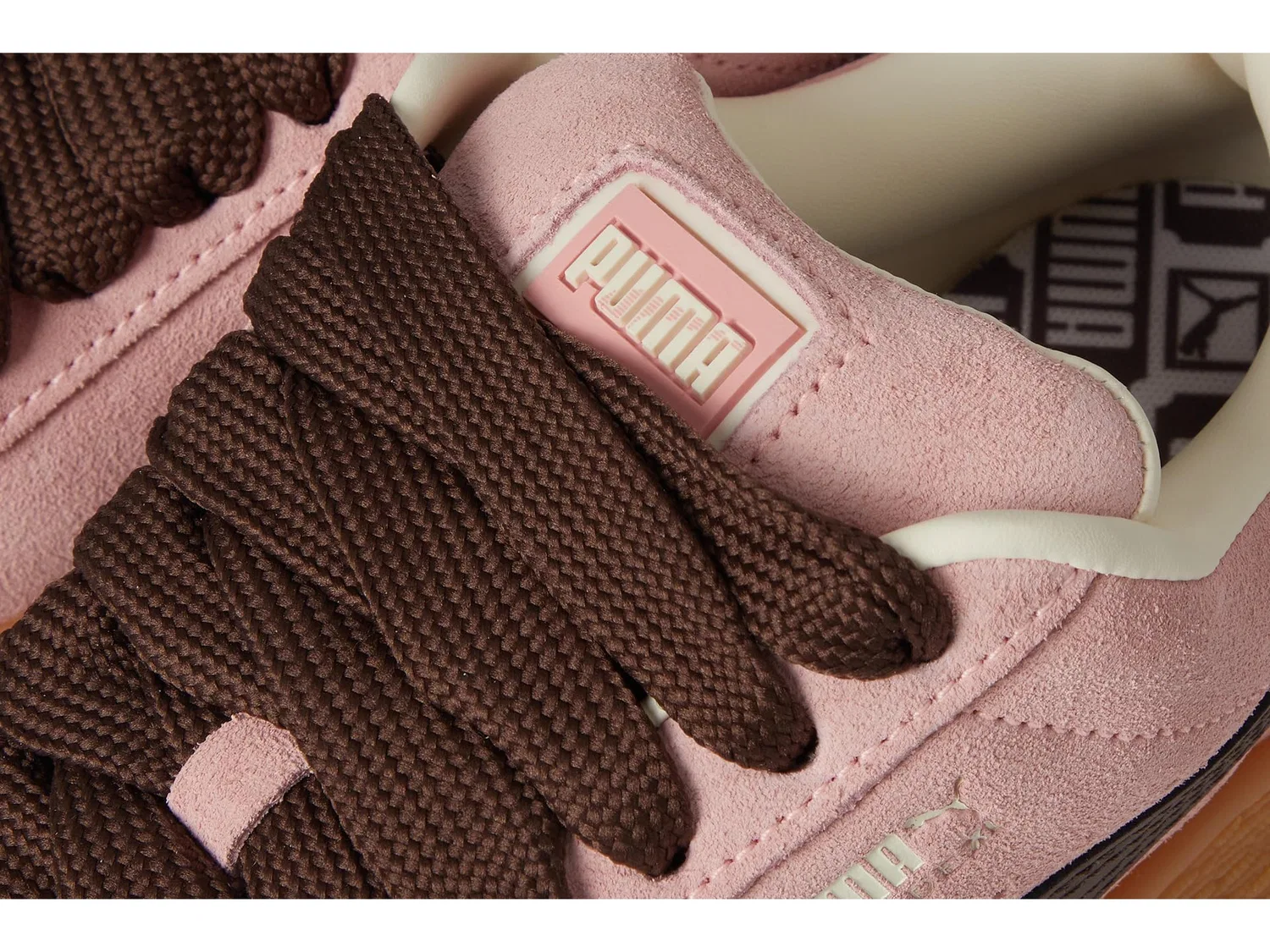 Детские кроссовки для мальчиков с замшевым верхом Suede Xl PUMA, Satin Ivory Chestnut Peach Smoothie — фото 2