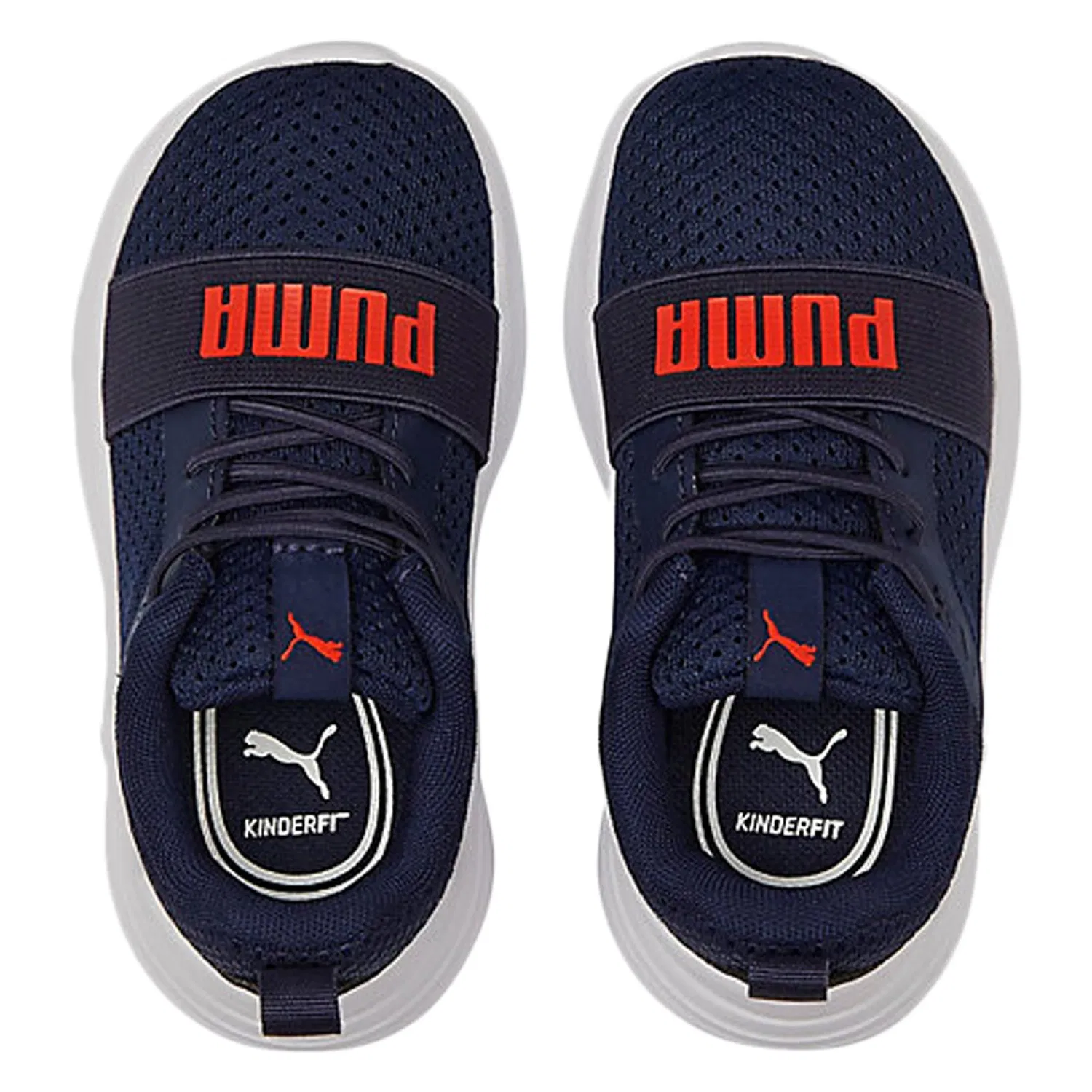 Кроссовки низкие детские на шнуровке Wired Run Ac Puma, синий — фото 4