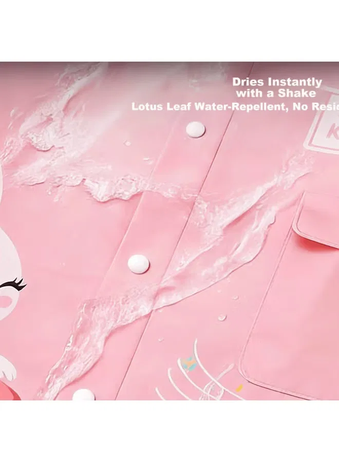 Дождевик детский водонепроницаемый для девочек 6-12 лет Little Crocodile Tiantianzai — фото 3