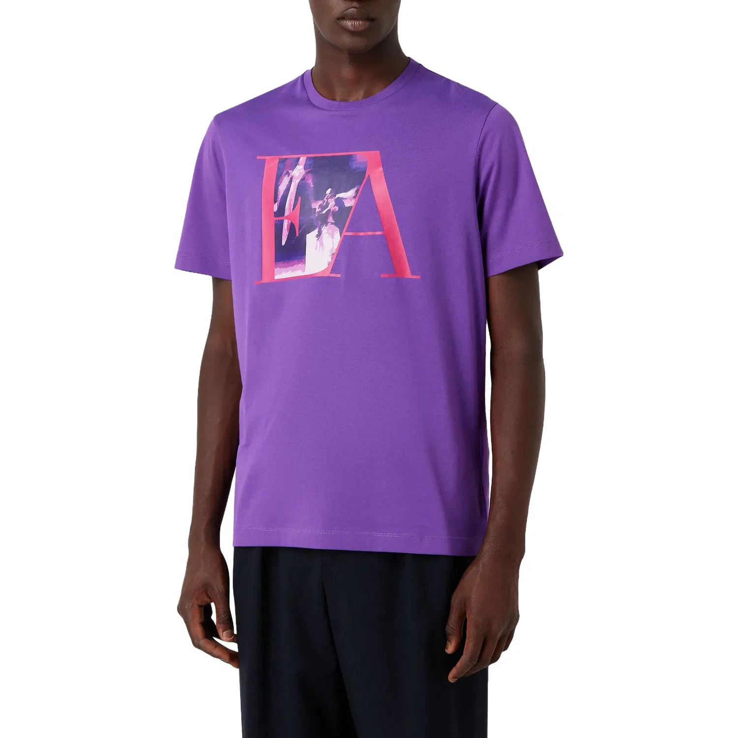 Мужская футболка EMPORIO ARMANI, Purple — фото 3