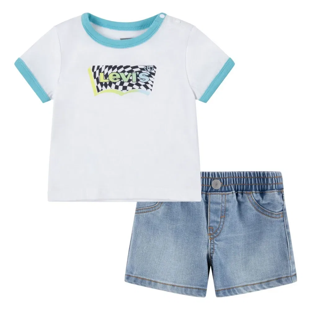 Комплект Levi's Batwing Ringer Denim, белый