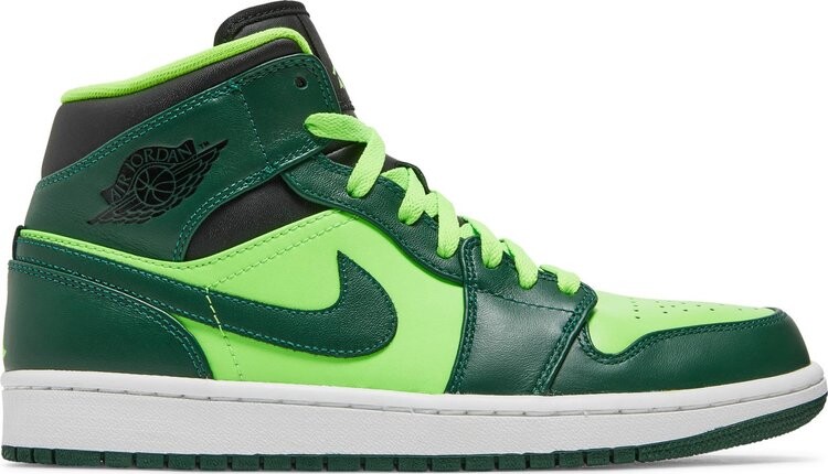 

Кроссовки Air Jordan 1 Mid Hulk, зеленый