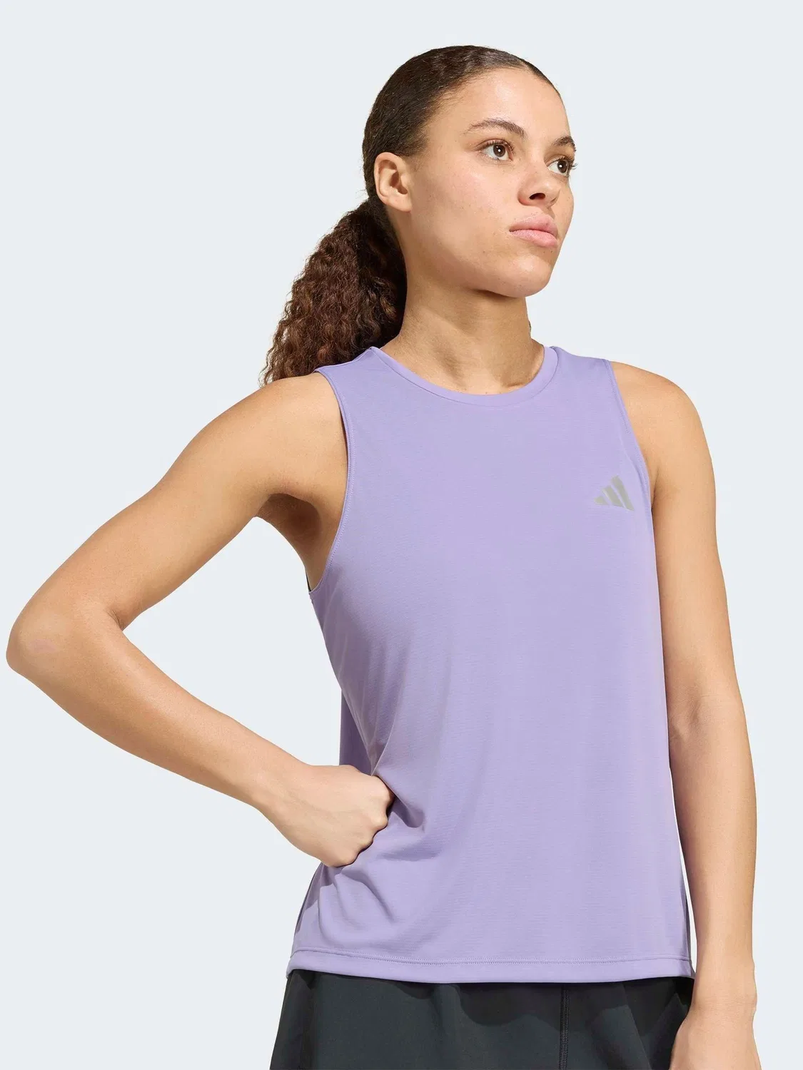 Топ-майка Running Essentials adidas, фиолетовый — фото 4