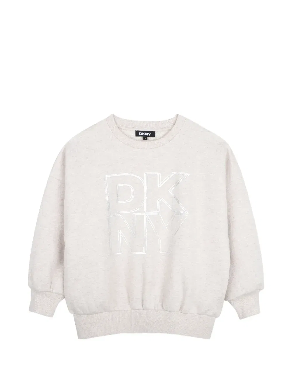 Толстовка с логотипом Dkny Kids, бежевый