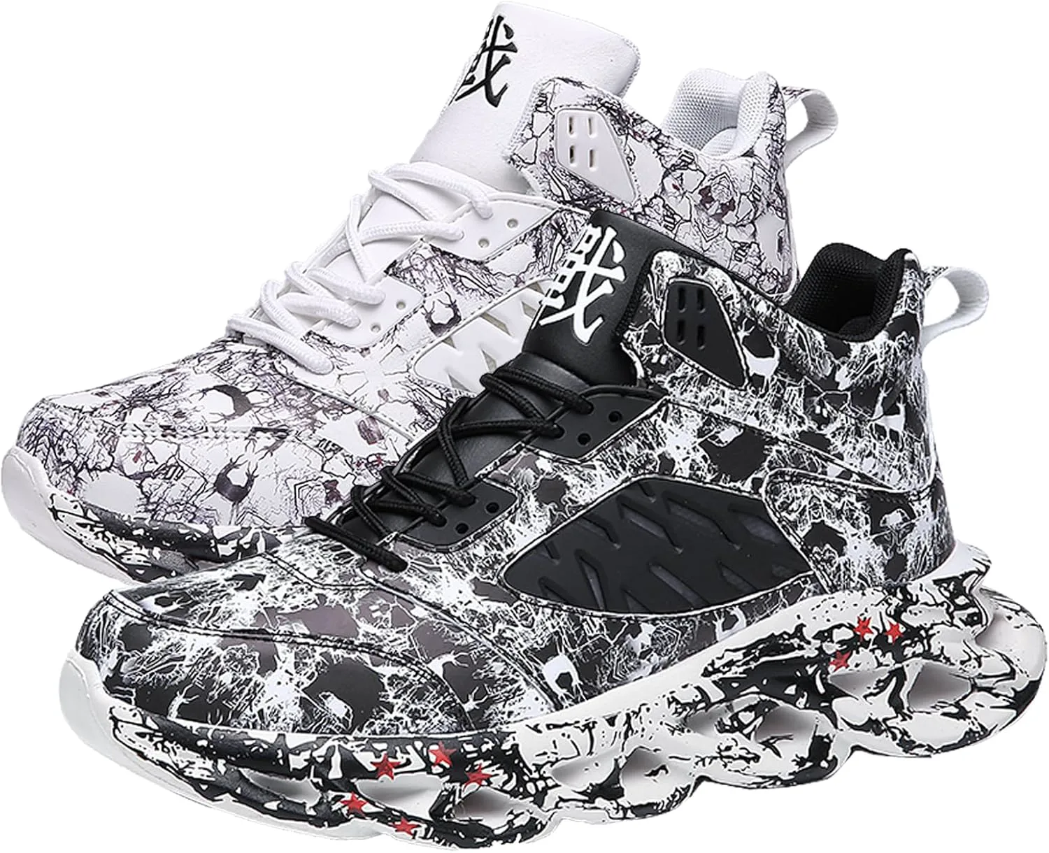 

Мужские баскетбольные кроссовки GSIGUL, легкие мужские кроссовки для бега и тенниса, граффити, спортивные массивные кроссовки для мужчин, белый