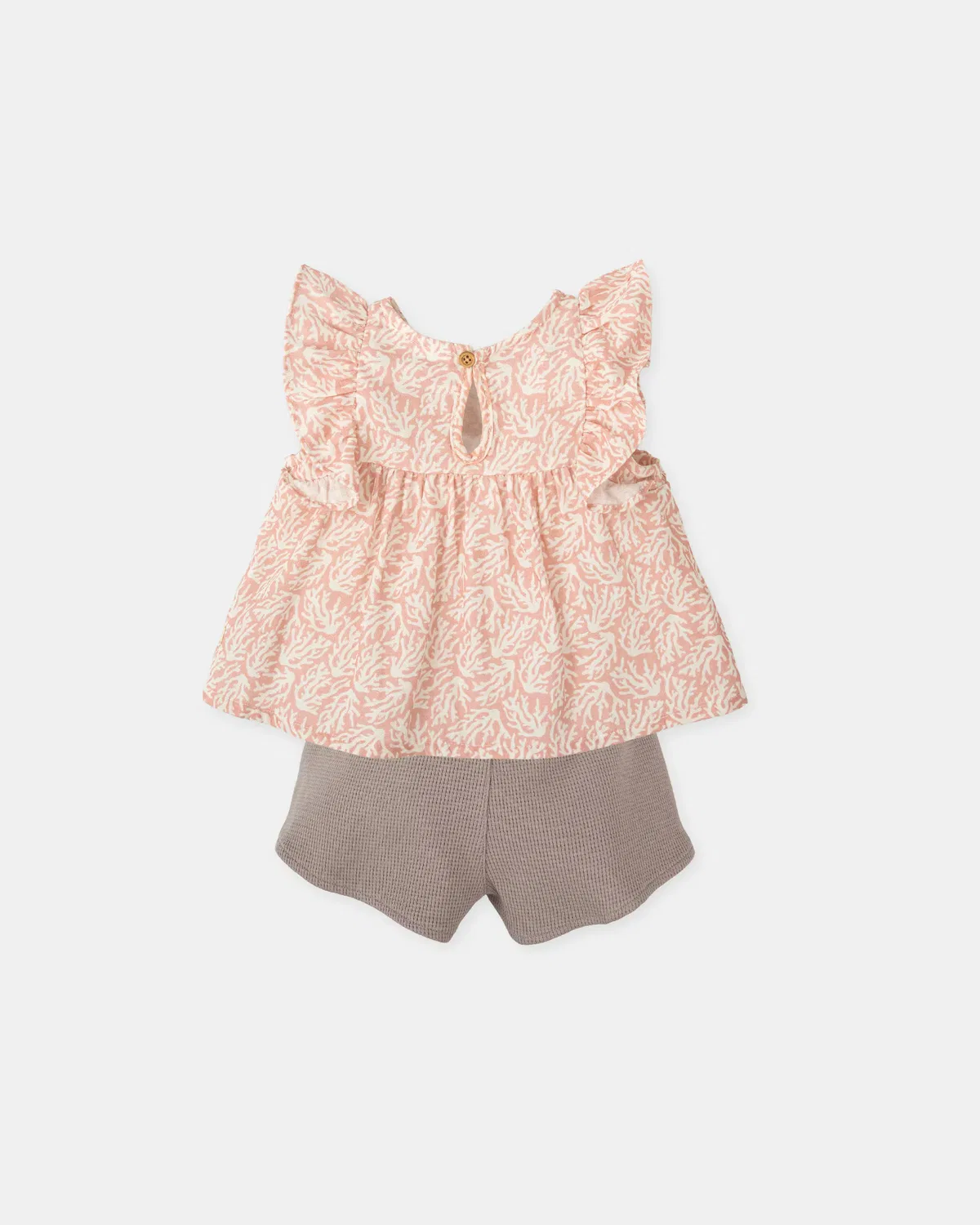 Детский комплект для девочек хлопковый Coral Tutto Piccolo, Beige — фото 3