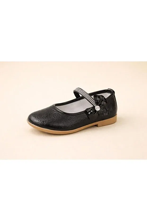 Детские балетки для девочек с липучкой Trendyshose, Black
