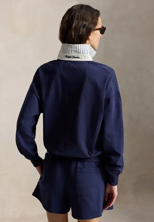 Свитшот хлопковый Wimbledon logo jersey rugby pullover Polo Ralph Lauren, Refined темно-синий — фото 3