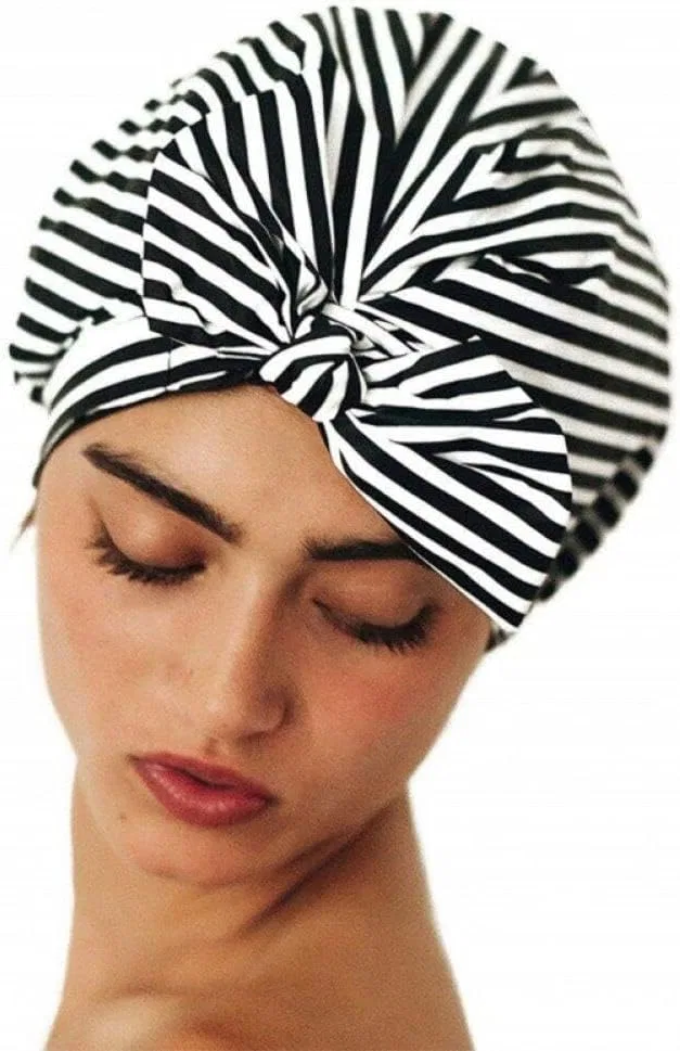 Шапочка для душа Elastic Bath Hat for Women, Waterproof Polyester, 1 Piece, 56-58 cm, Style 1 Generic