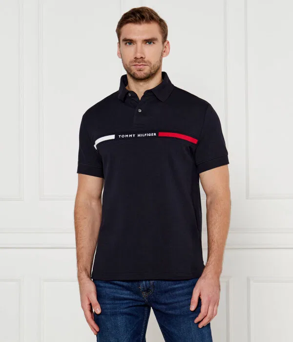 Мужское поло с коротким рукавом Tommy Hilfiger, Blu Marino