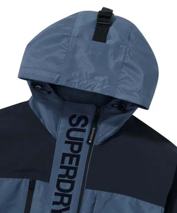 Ветрозащитная куртка Signature Windcheater, Superdry, темный индиго — фото 4