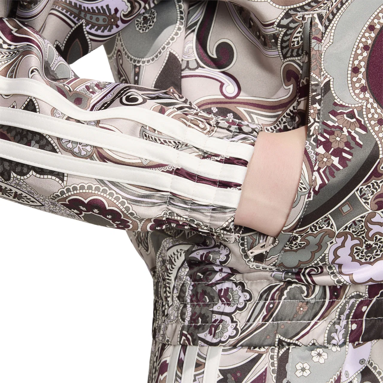 Женская куртка Firebird Satin Adidas Originals x Liberty London, цвет Multicolor/Wonder Taupe — фото 4