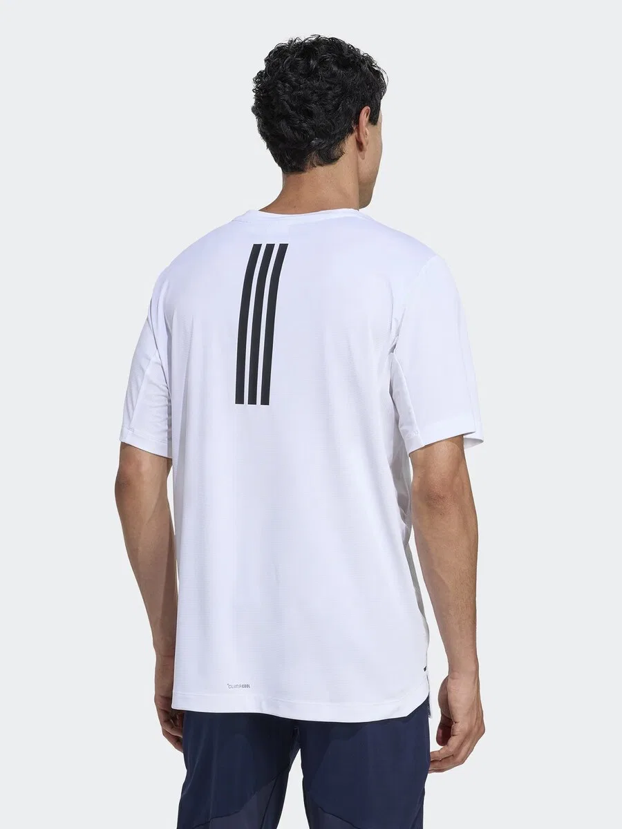 Спортивная футболка ADIDAS PERFORMANCE Performance Shirt 'D4T POWER' белого цвета — фото 4