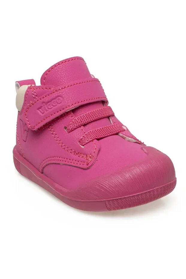 Детские ботинки для девочек с коротким каблуком Vicco, Fuchsia