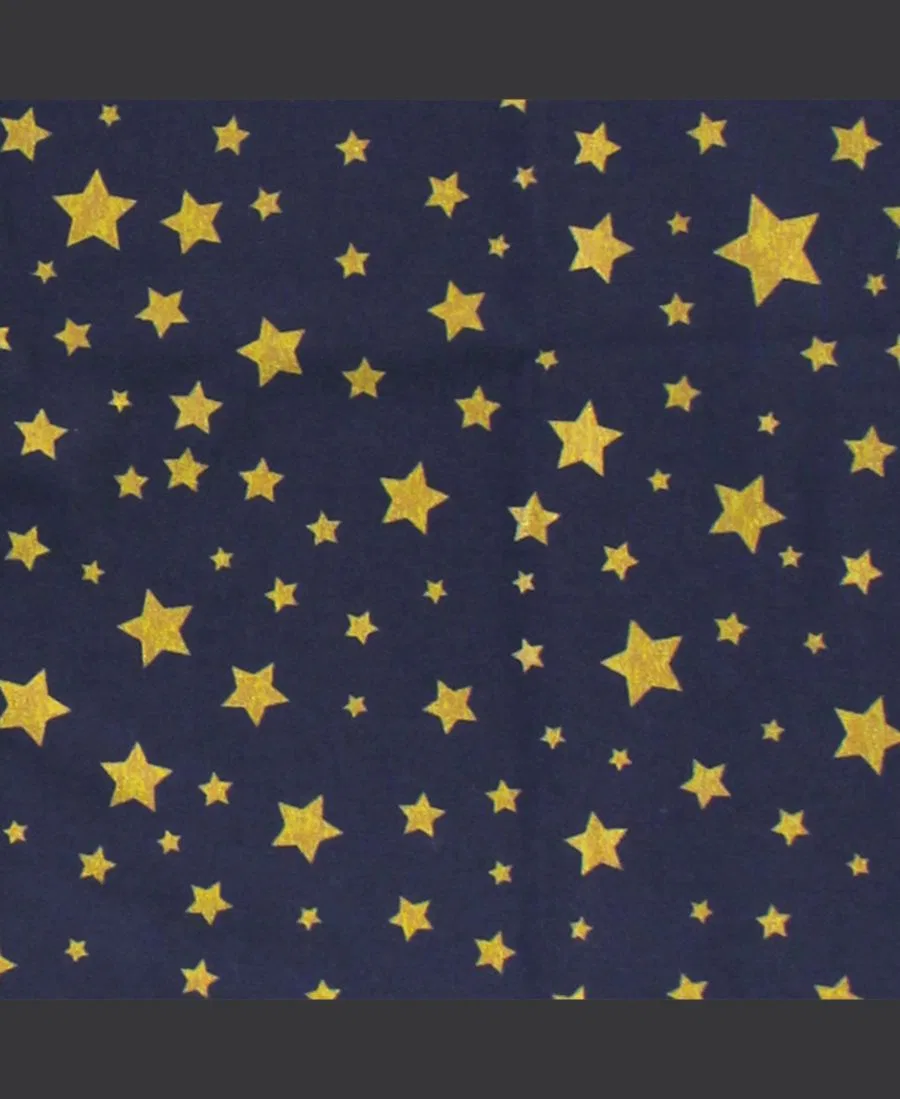 Детский спальный мешок без рукавов из хлопка Slumber Shell Hudson Baby, Gold Navy Star — фото 2