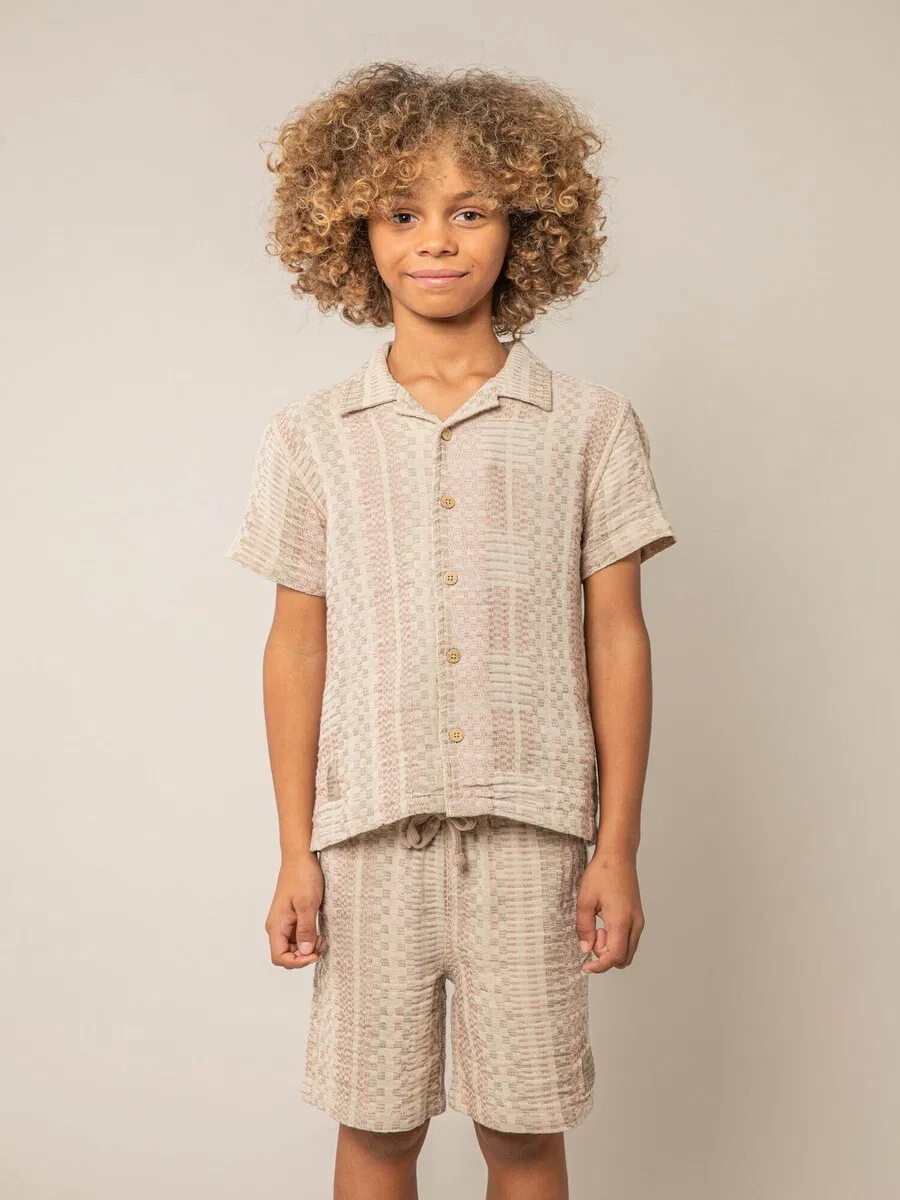 Рубашка на пуговицах Deeluxe Regular fit Button Up Shirt 'Mio' кремового и светло-бежевого цвета — фото 3