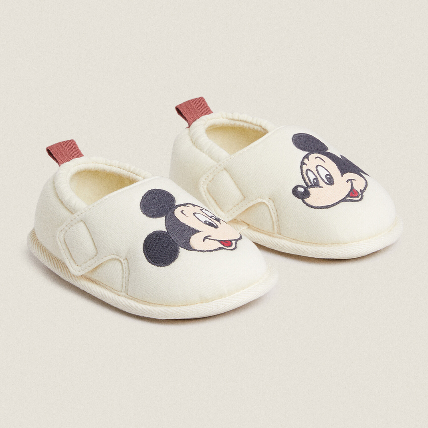 

Детские тапочки Zara Home Disney Mickey Mouse, бежевый