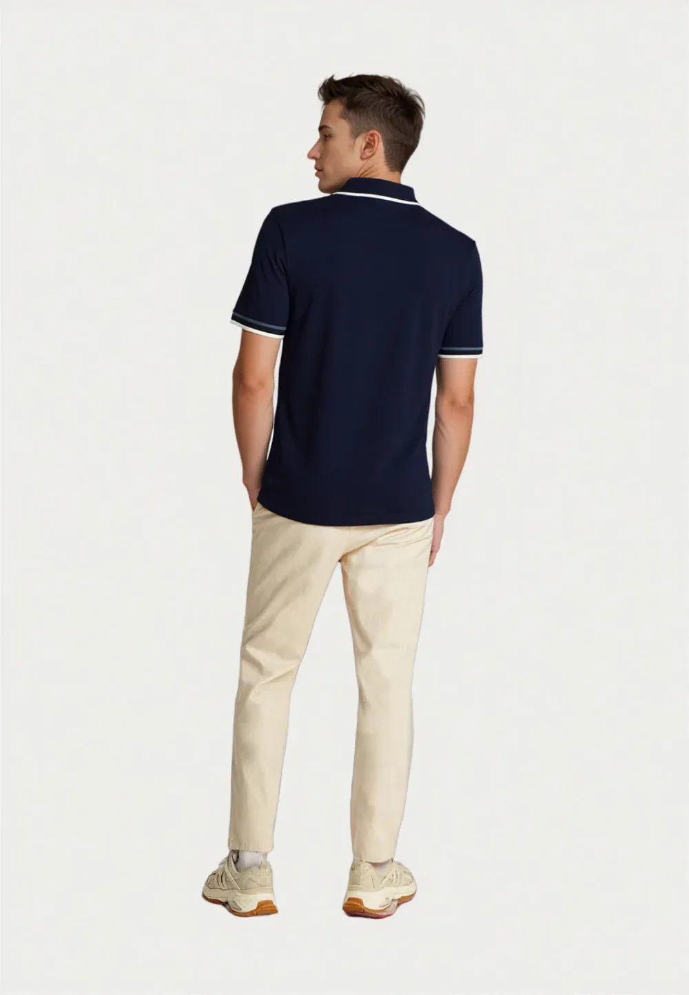 Модная рубашка-поло Kurzarm U.S. Polo Assn., Schwarz — фото 3
