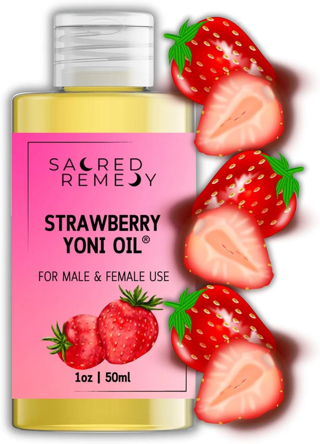 Масло для тела Strawberry Yoni Oil, Sacred Remedy, 50 мл