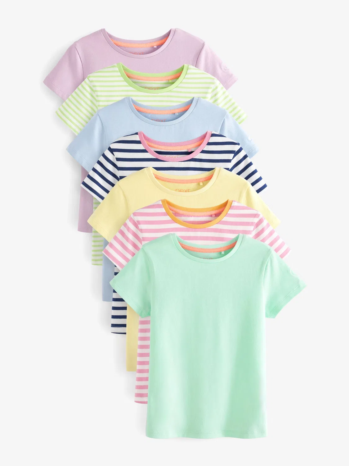 Футболки 7 шт. Multi Stripe Next, мульти