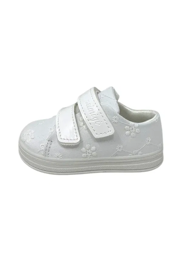 Кроссовки с текстильным верхом Primigi White, белый