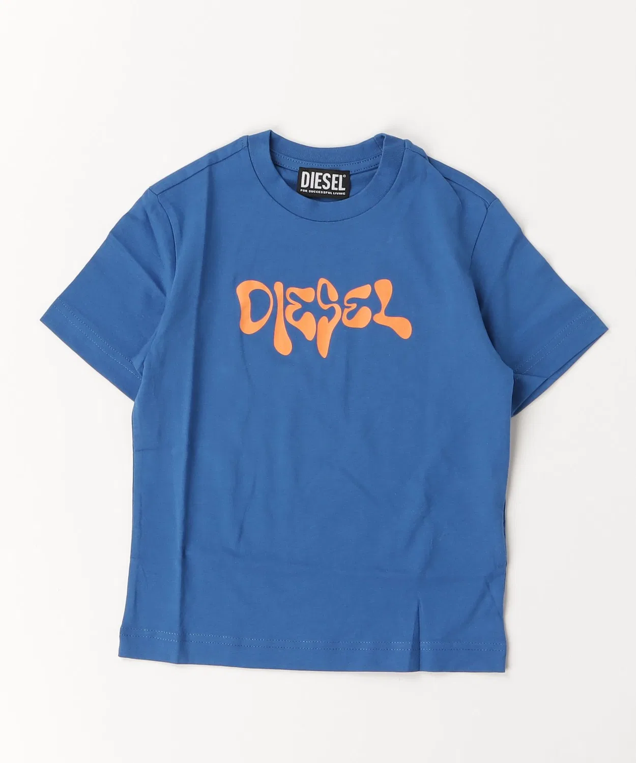 Детская футболка с коротким рукавом с брендовым логотипом DIESEL KIDS, Blue