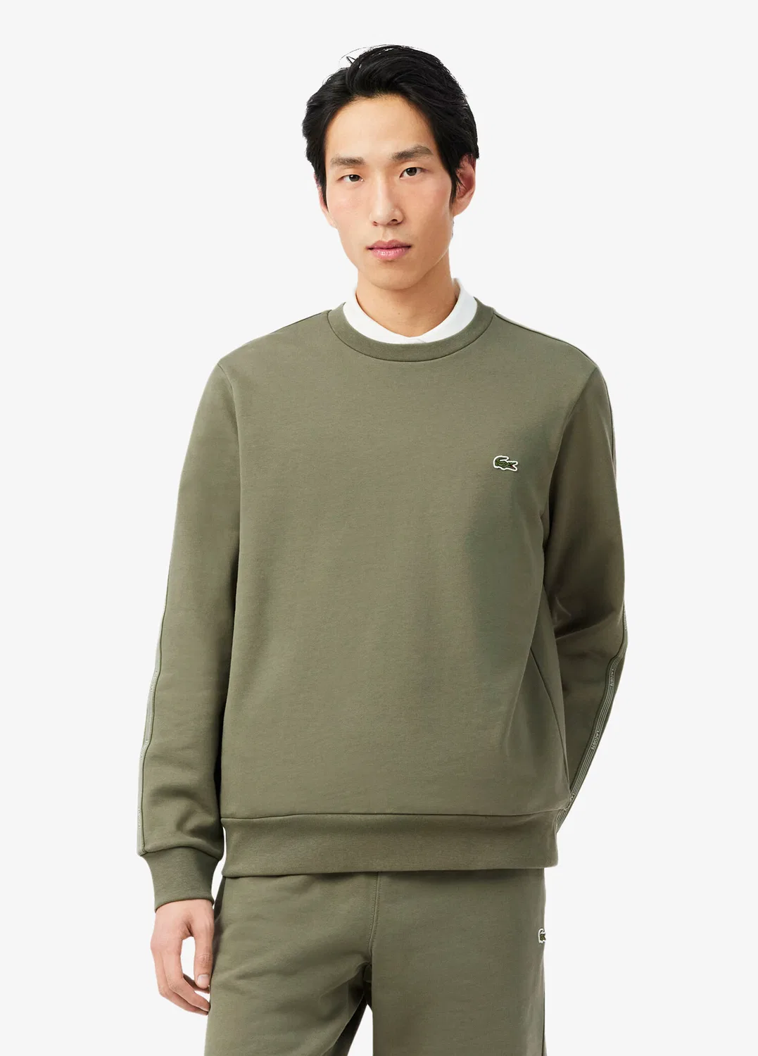 Свитшот Lacoste Classic Fit, хаки — фото 2