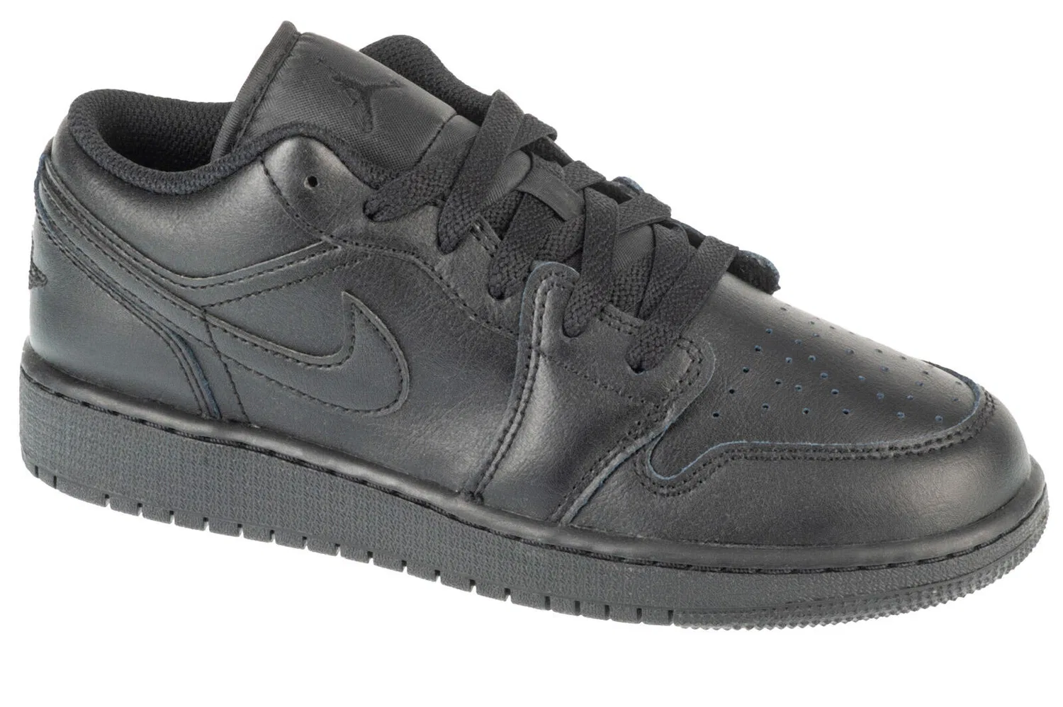 Детские кожаные кроссовки Air Jordan 1 Low Gs Jordan, Черный