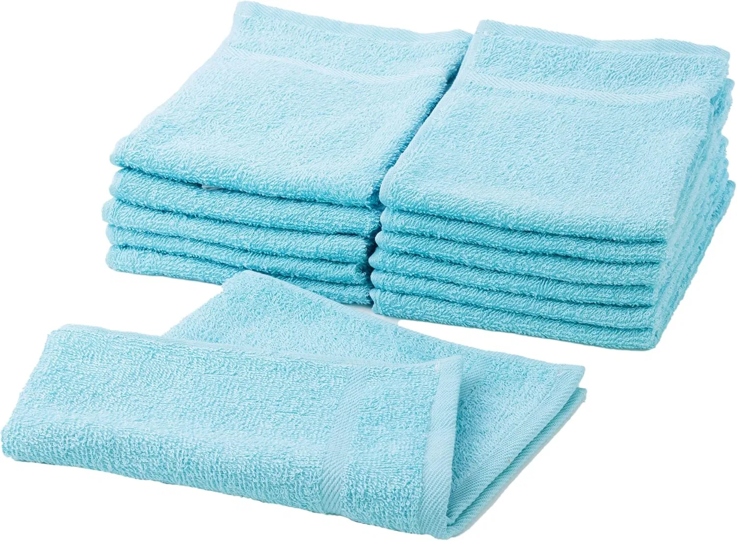 Влажное полотенце Senshu, набор 12 шт, хлопок, Aqua Blue Mukotowel