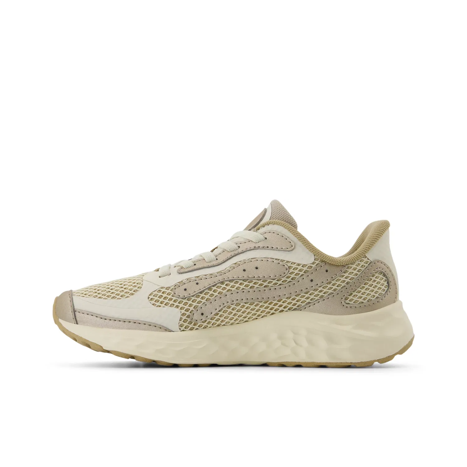 Детские кроссовки на шнуровке с эластичными шнурками Fresh Foam Arishi Lux Bungee Lace New Balance, Angora With Incense And Sea Salt — фото 3