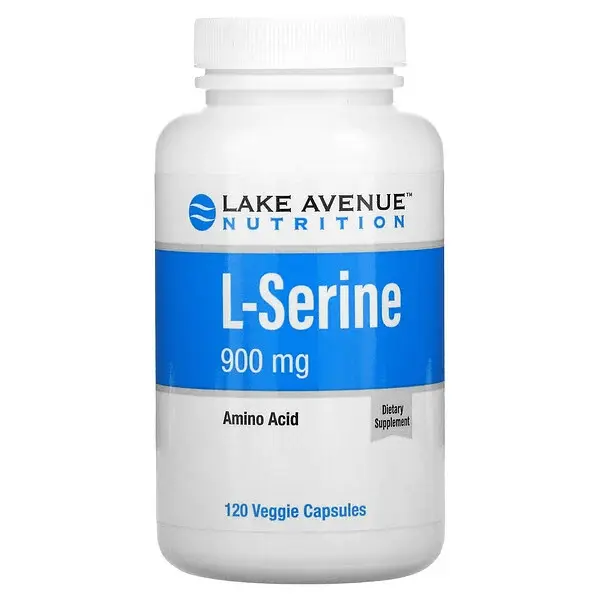 

L-серин Lake Avenue Nutrition 900 мг, 120 капсул