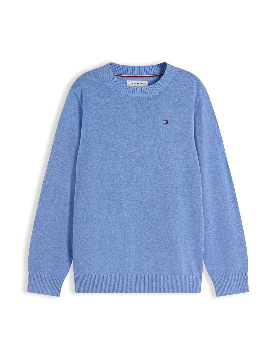 Свитер TOMMY HILFIGER «Essential Flag Embroidery» синего цвета