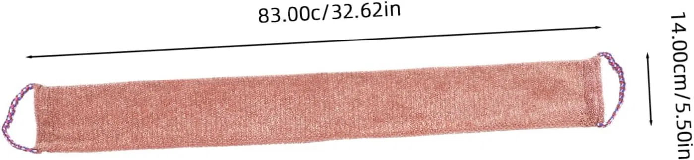 Скребок для спины, двойная ручка, нейлон, Healeved, 83x14x0.5 см, Синий — фото 2