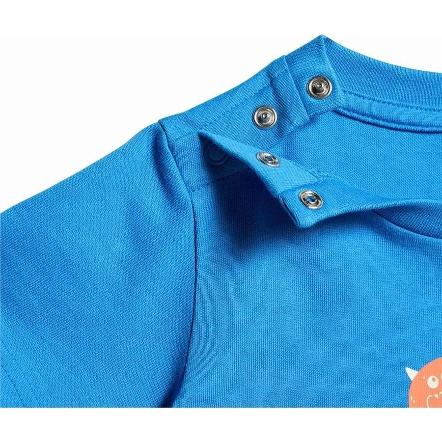 Футболка для малышей с коротким рукавом I TIRONS T adidas, Синий — фото 4
