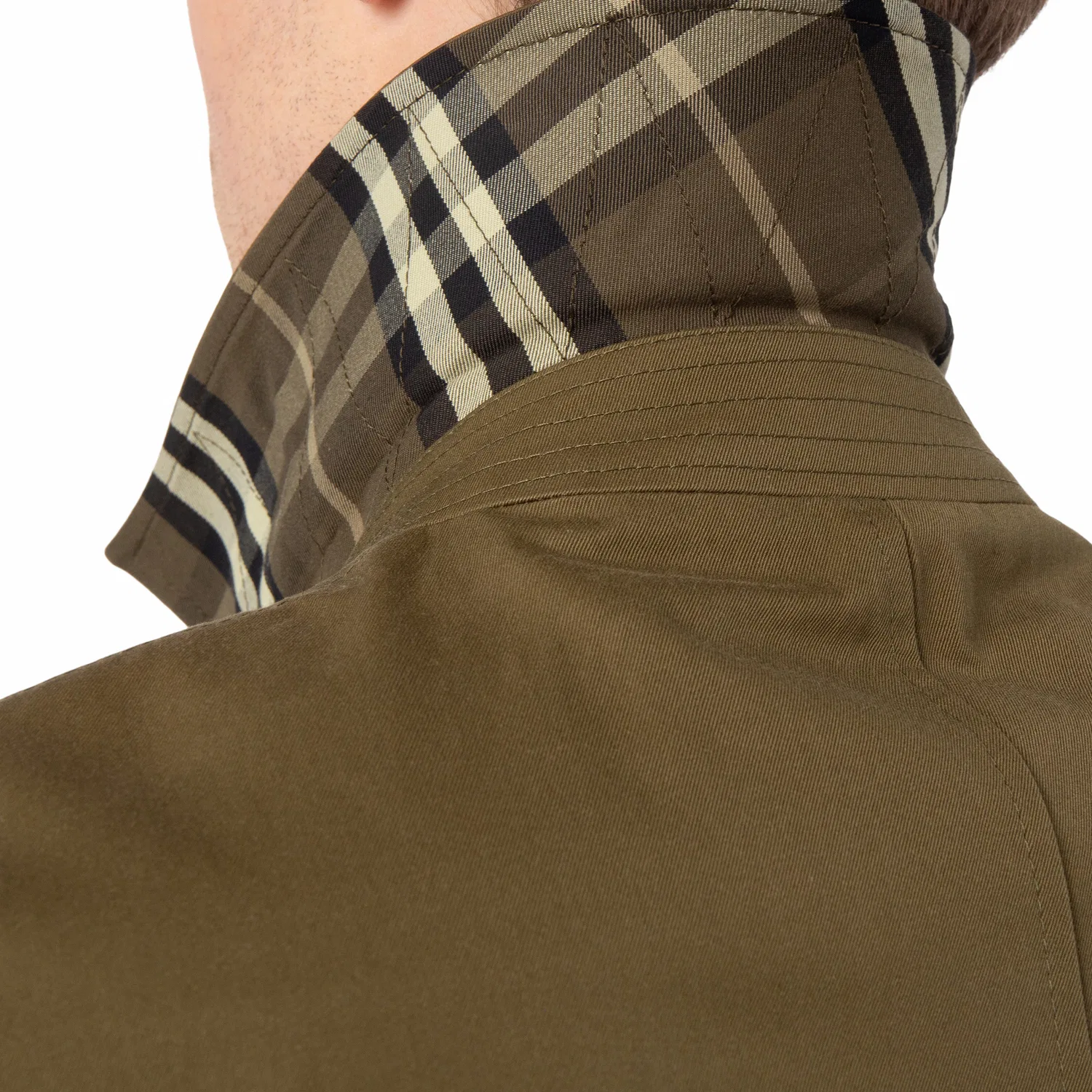 Пальто автомобильное хлопковое Cotton Gabardine Car Coat Burberry, Furrow — фото 2