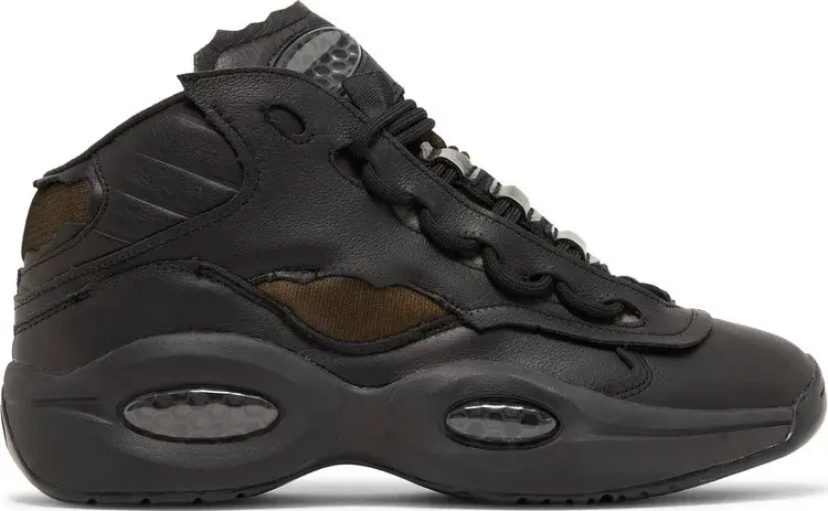 

Кроссовки maison margiela x question mid 'memory of - black' Reebok, черный