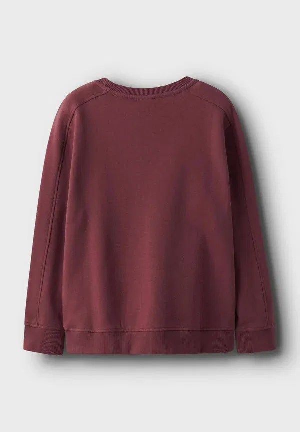 Свитшот хлопковый Sweat regular fit Name It, burnt russet, рыжий — фото 3