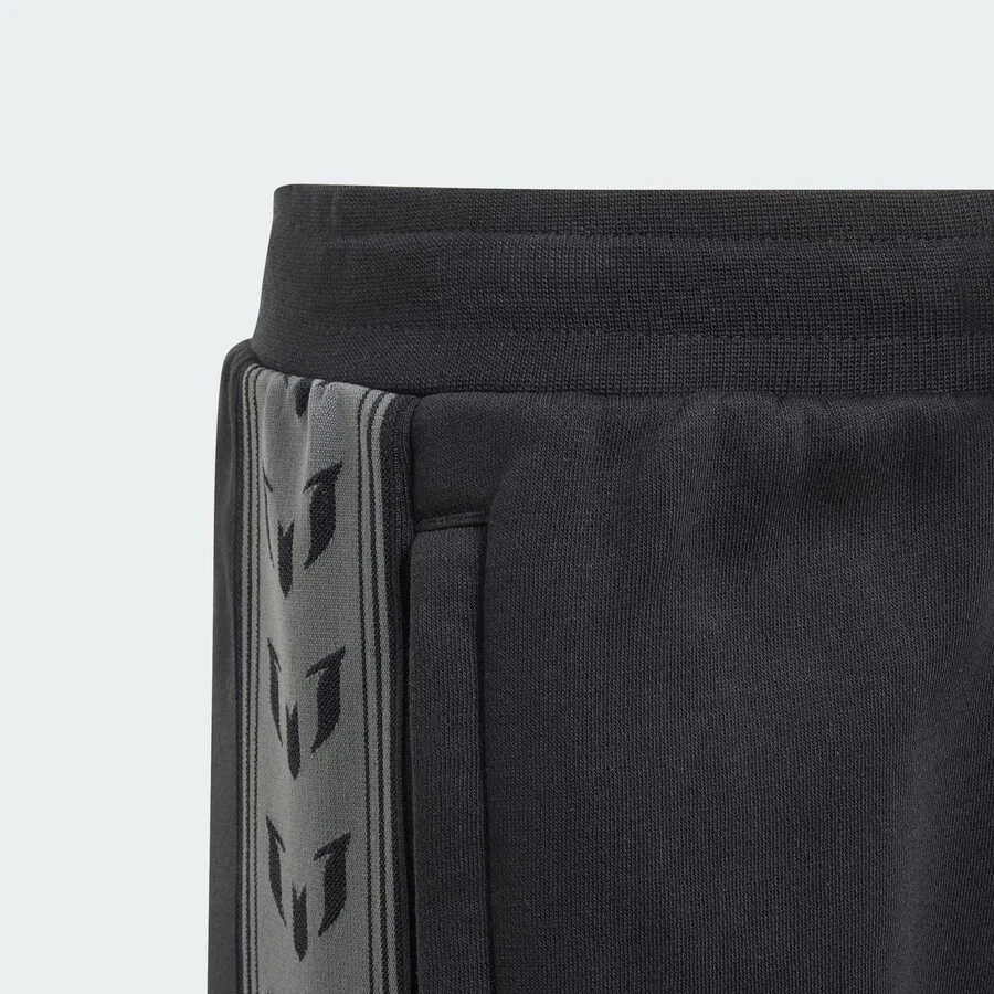 Шорты ADIDAS PERFORMANCE свободного кроя 'Messi Originals' черного цвета — фото 3
